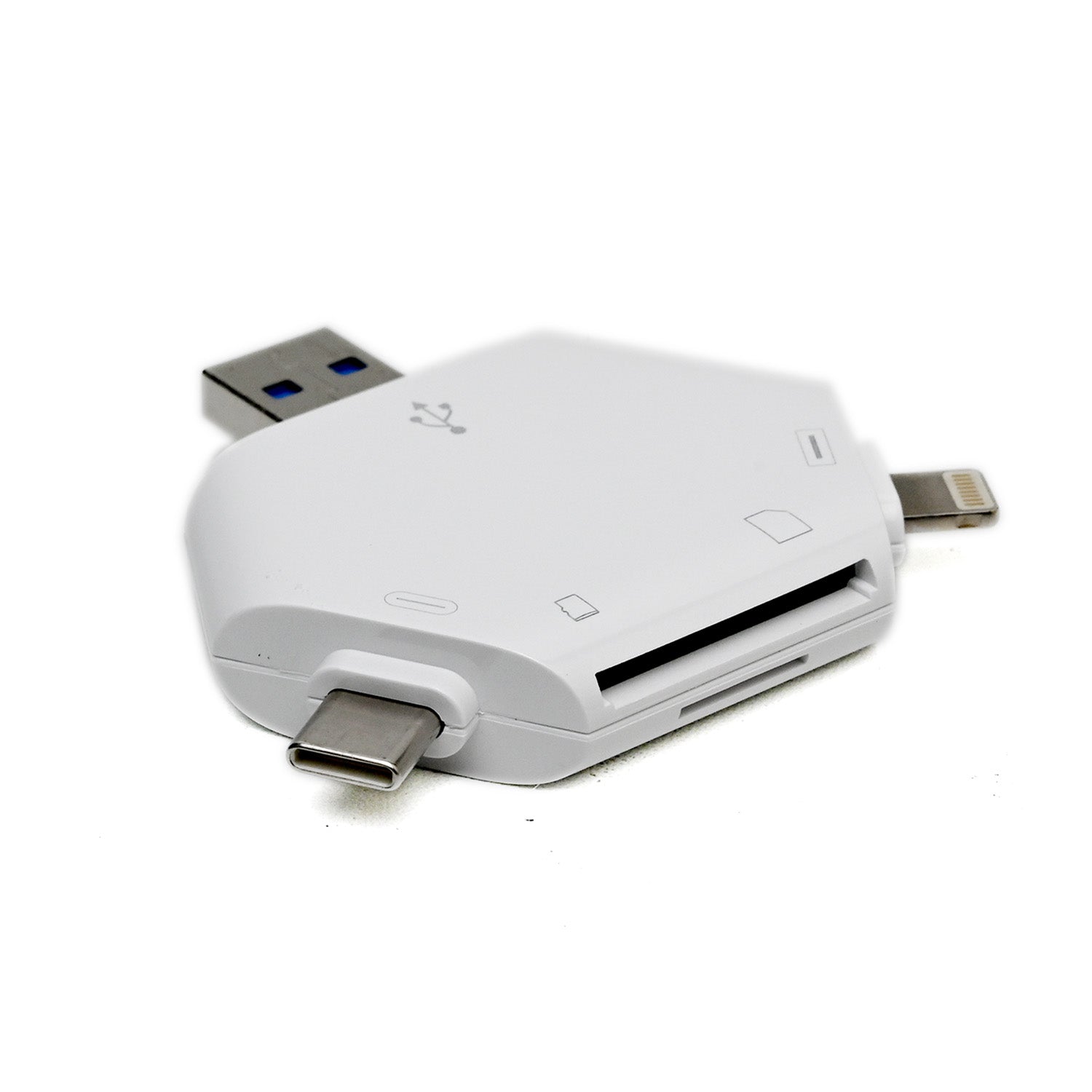Memory Card Reader OTG LCOP 2 in 1 USB 3.0 Type C Lightning Connection