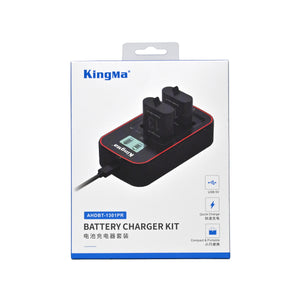 Kingma Dual Battery Charger Kit AHDBT-1301PR for Gopro Hero 13