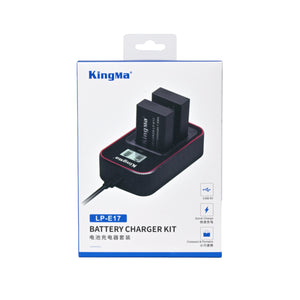 Kingma Dual Battery Charger Kit LP-E17 with Indicator BM-058