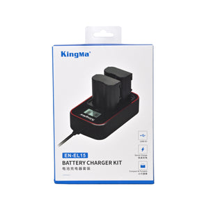 Kingma Dual Battery Charger Kit EN-EL15 with Indicator BM-058