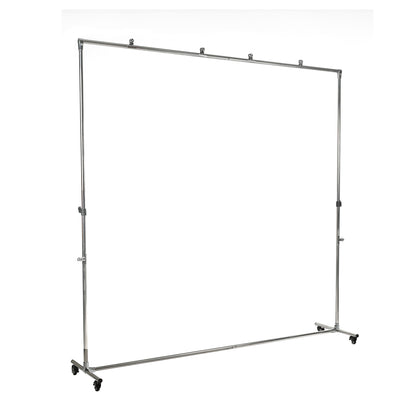 Miaotu Background Stand 2 x 2 Meter Stainless Steel Roda