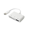 Adapter OTG Type C To 3 in 1 USB SD and TF Card Reader