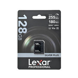 Lexar Professional SDXC UHS-I Card Silver Plus Series Read 255MB/s