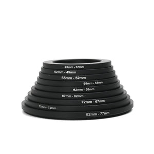 Step Down Ring Lens Adapter Filter SET
