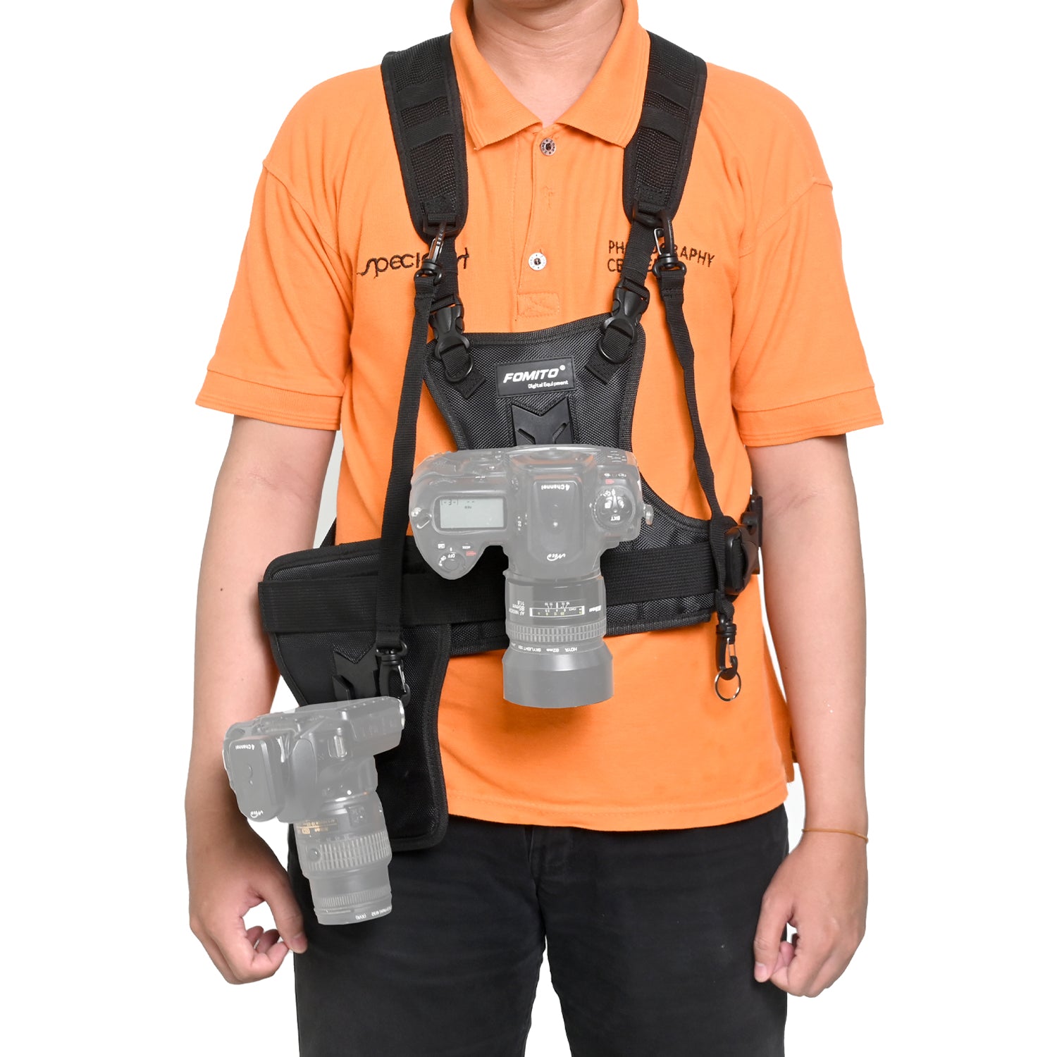 Fomita Camera Vest with Dual Strap Side Holster – Specialist
