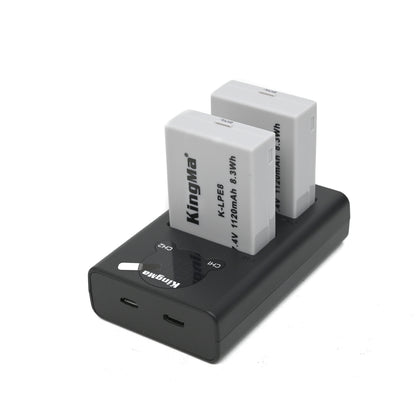 Kingma High Capacity Battery Charger Kit LP-E8 with Indicator