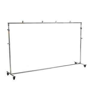 Miaotu Background Stand 2 x 2 Meter Stainless Steel Roda