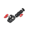 Multi Function Metal Mini Super Clamp With Double Ball Head