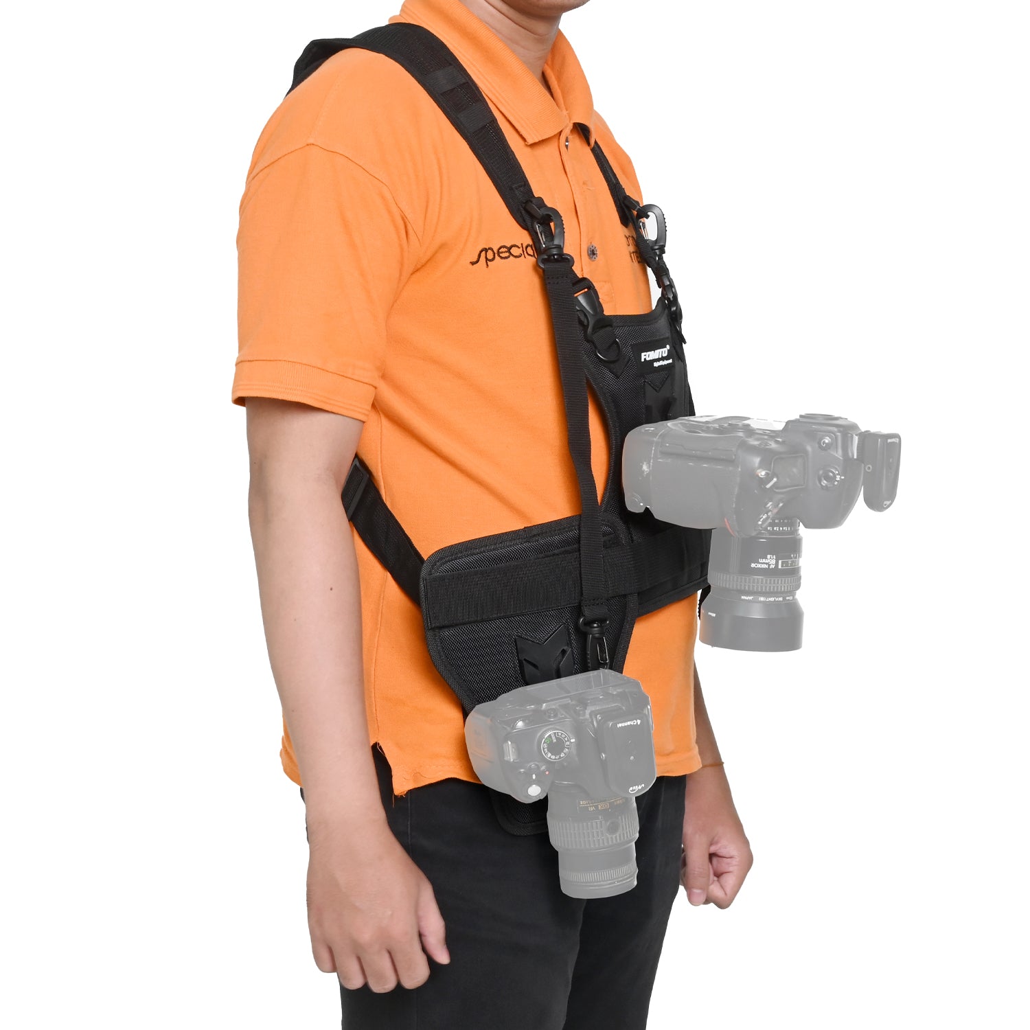 Fomita Camera Vest with Dual Strap Side Holster – Specialist