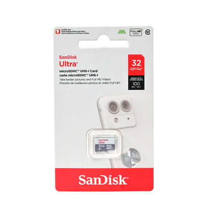 Sandisk Ultra MicroSDHC UHS-1 Card 32GB 100mbs