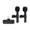 K9 Wireless Lavalier Microphone 3 in 1 with 2 Microphones