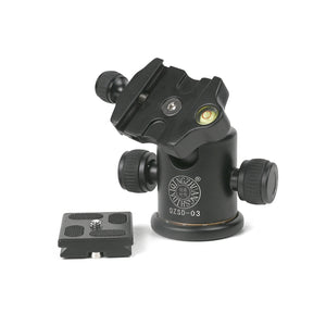 QZSD Q03 Professional Ball Head with Quick Release Plate for Tripod