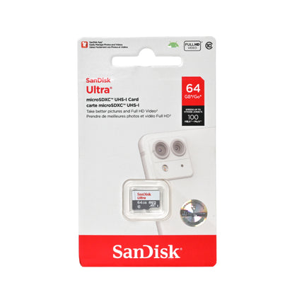 Sandisk Ultra MicroSDXC UHS-1 Card 64GB (100mbps)