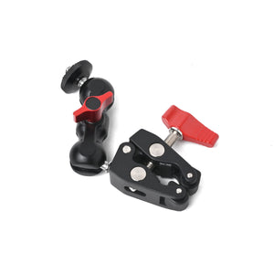 Multi Function Metal Mini Super Clamp With Double Ball Head