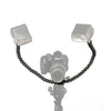 Flexible Dual Arm Flash Bracket Mount Macro Shot Holder For Camera