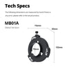 Mini Bowens to Bowens Mount Adapter MB-01A Metal