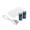 CITYORK CR123A Rechargeable Lithium Battery With USB Type-C Port