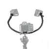 Flexible Dual Arm Flash Bracket Mount Macro Shot Holder For Camera