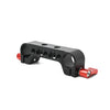 Fomito Metal V Lock Battery Mounting Plate with Dual 15mm Rod Clamps for Camera Rig Cage with 15mm Rail Rod