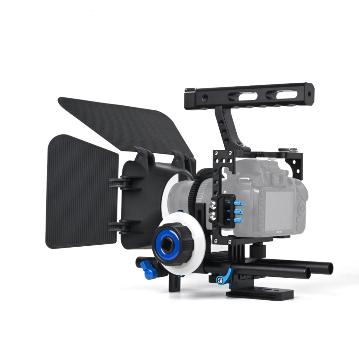 Camera Cage With String YELANGU Camera Cage Mirrorless Kit with Follow Focus Matte Box for GH4 ...