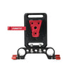 Fomito Metal V Lock Battery Mounting Plate with Dual 15mm Rod Clamps for Camera Rig Cage with 15mm Rail Rod