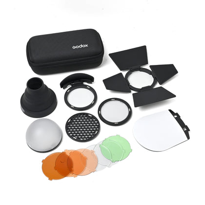 Godox AK-R1 Magnetic Flash Modifier Kit Aksesori Flash Round Head V1 AD100Pro H200R