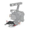 Fomito Metal V Lock Battery Mounting Plate with Dual 15mm Rod Clamps for Camera Rig Cage with 15mm Rail Rod