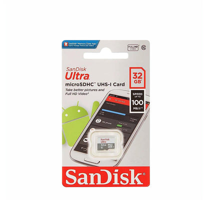Sandisk Ultra MicroSDHC UHS-1 Card 32GB 100mbs