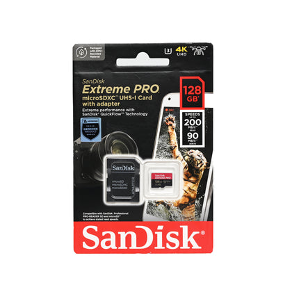 SanDisk Extreme Pro MicroSDXC 128GB with Adapter 200mbs