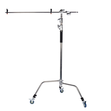 Weisheng C Stand 40" Heavy Duty Light Stand with Wheels for Studio Photography