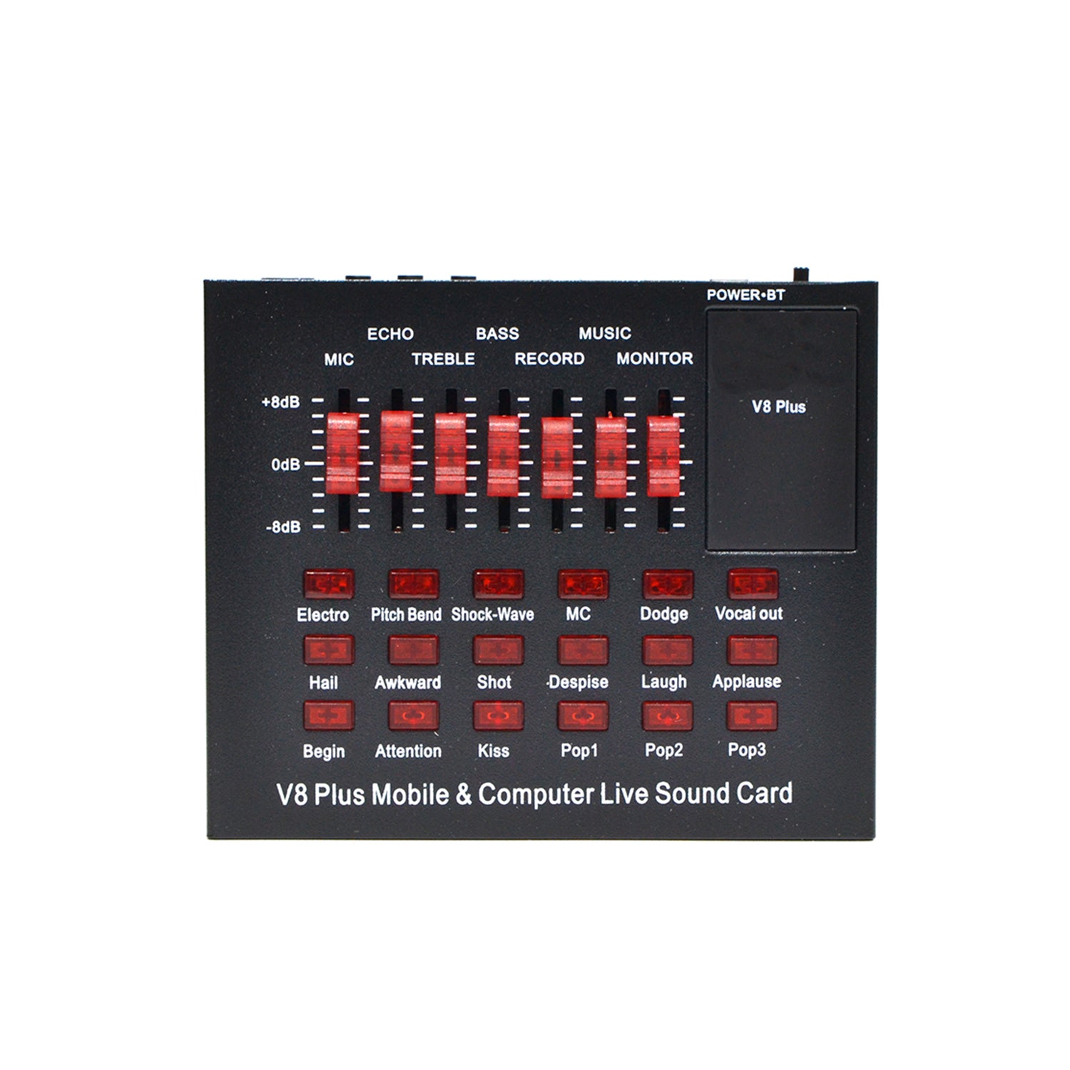 Sound Card Audio Mixer V8 Plus