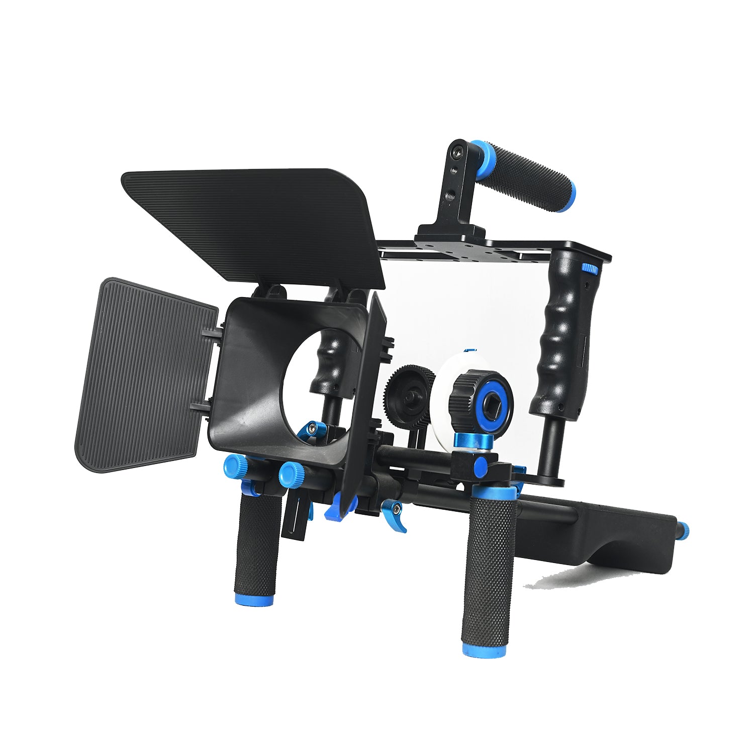 Camera Rig Cage Stabilizer with Follow Focus Matte Box