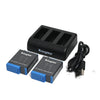 KingMa 2 Battery and LCD Triple Charger Kit for GoPro Hero 9/10/11/12