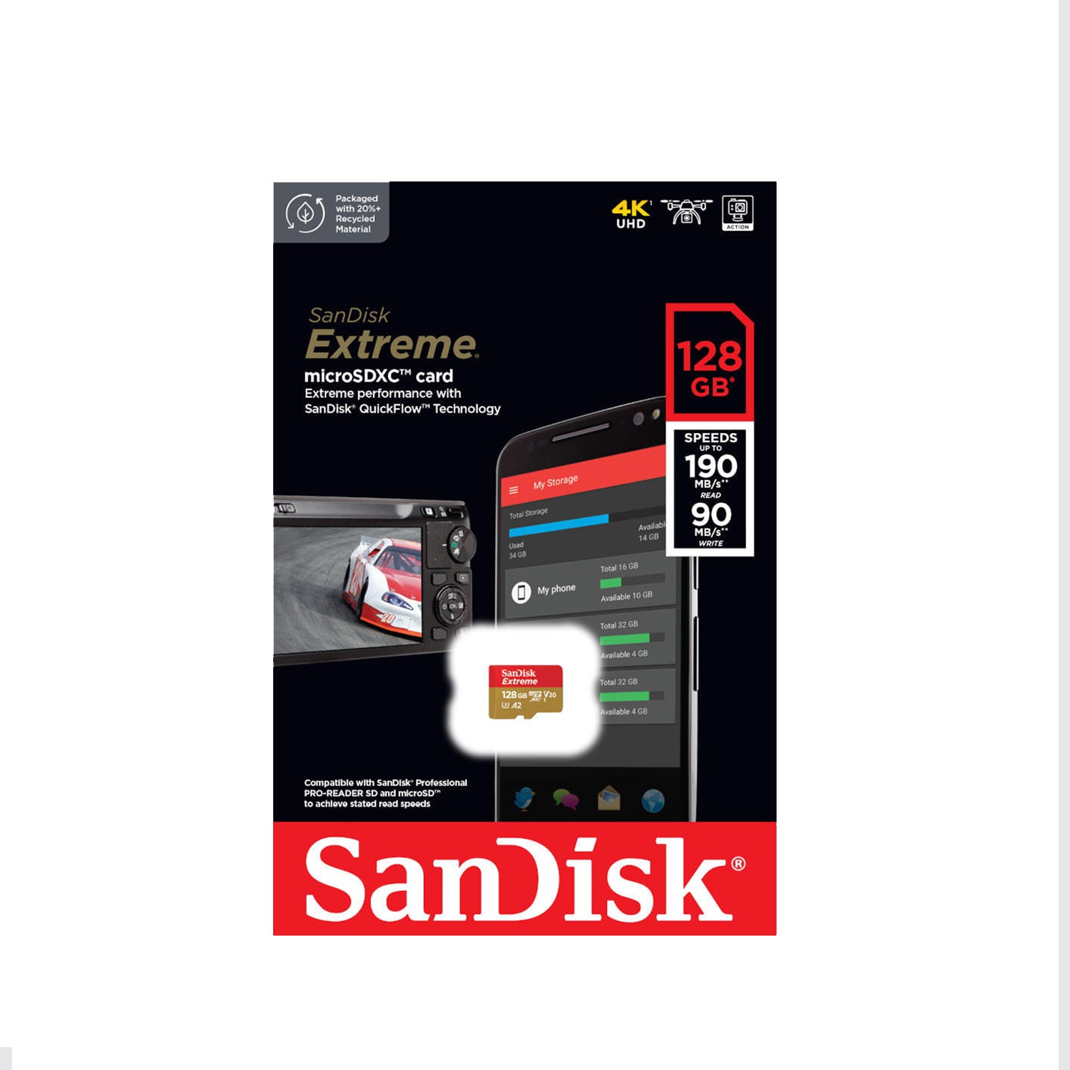 Sandisk Extreme MicroSDXC 128GB 190 Mbs