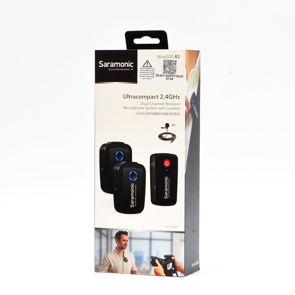 Saramonic Blink 500 B2 Wireless Clip On Microphone System