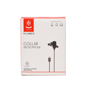 Yichuang YC-LM22 II Microphone Clip On Lavalier for Iphone 6m