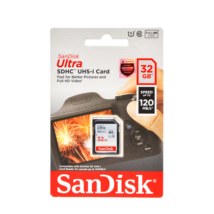 Sandisk Ultra SDHC UHS-I Card 32GB (120mbps)