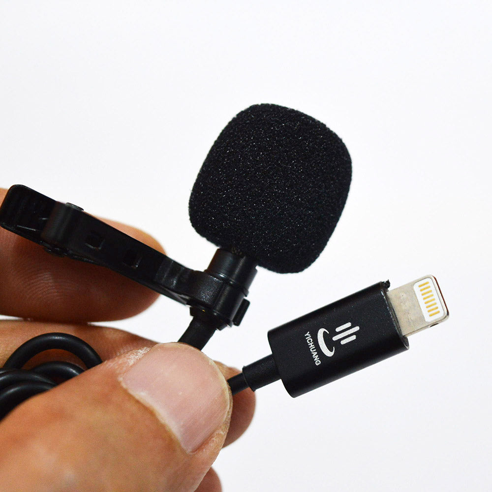 Yichuang YC-LM10 Microphone Clip On Lavalier for Iphone-1.5m