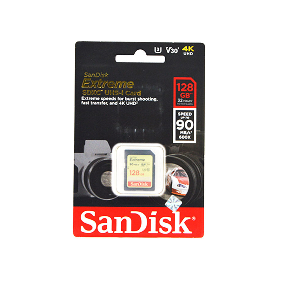 Sandisk Extreme SDXC UHS-I Card 128GB (90mbps)