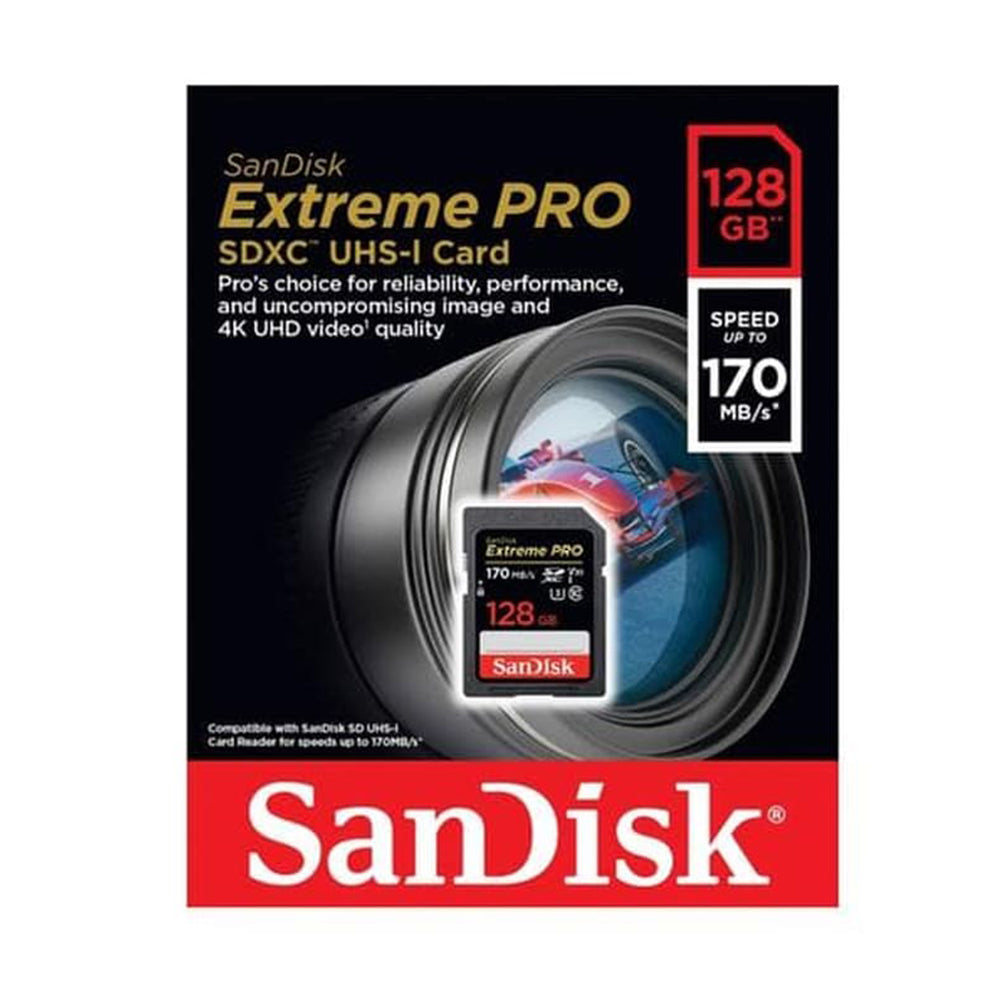 Sandisk Extreme Pro SDXC UHS-I Card 128GB (170mbps)