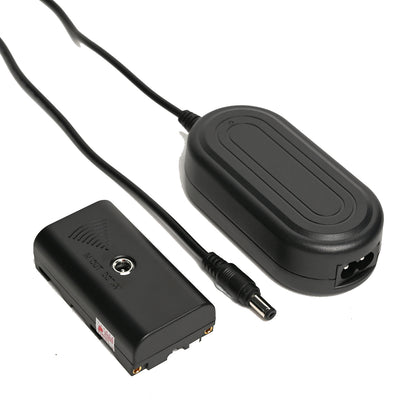 Battery Dummy NP-F550 with DC Coupler