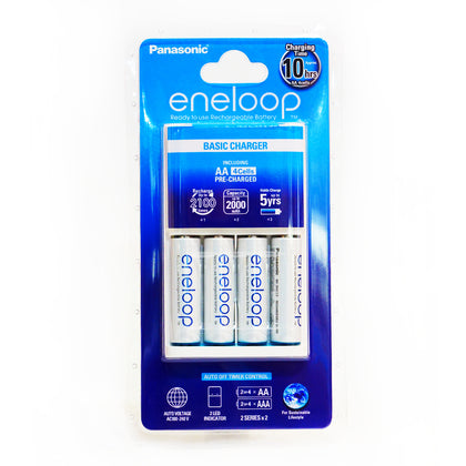Panasonic Eneloop Basic Charger Battery 4 AA 2000mAh