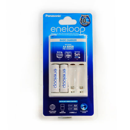 Panasonic Eneloop Basic Charger Battery 2 AA 2000mAh