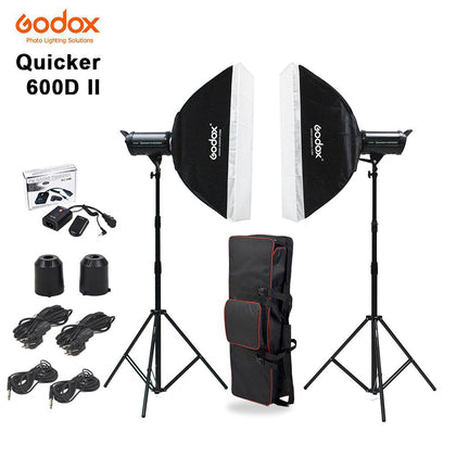 Godox Quicker 600D II Professional Studio Flash Strobe Package