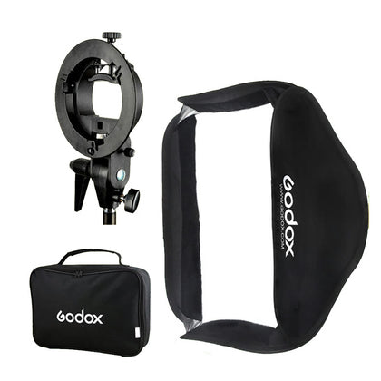 Godox S Type Speedlite Bracket with 80x80cm Softbox SFUV8080