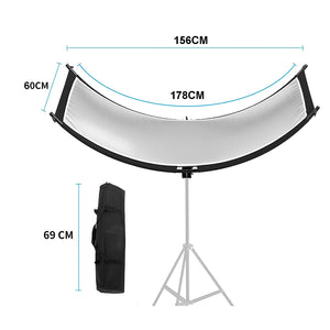 FORTE U Curve Shape Reflector Diffuser 60 x180 cm for Photography